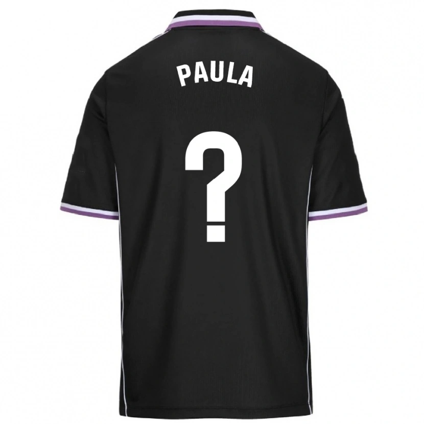Danxen Niño Camiseta Paula Rodríguez Mallafre #0 Morado Negro 2ª Equipación 2025/26 La Camisa