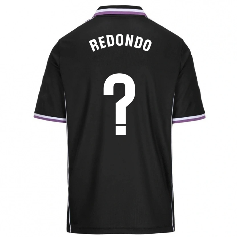Danxen Niño Camiseta Miguel Redondo #0 Morado Negro 2ª Equipación 2025/26 La Camisa