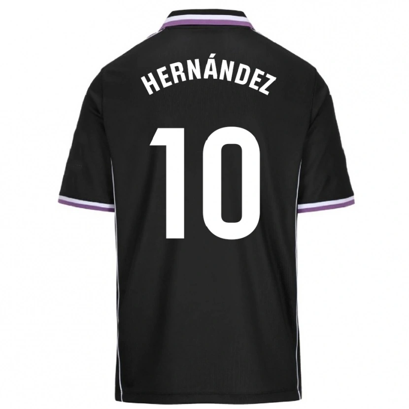 Danxen Niño Camiseta Celia Hernández Cordero #10 Morado Negro 2ª Equipación 2025/26 La Camisa
