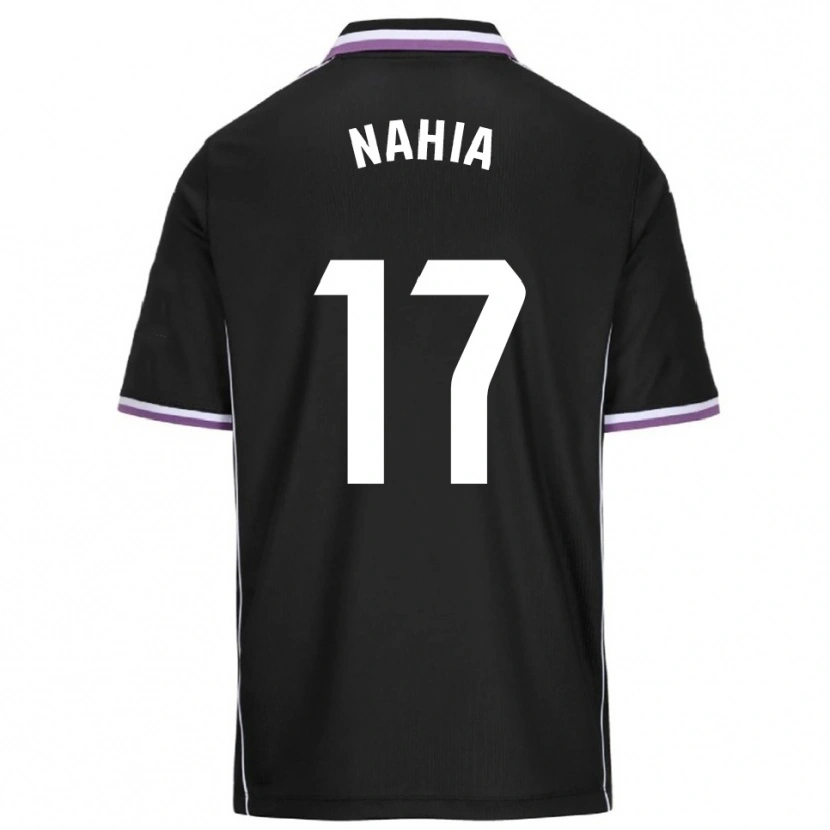 Danxen Niño Camiseta Nahia Pastor Calvo #17 Morado Negro 2ª Equipación 2025/26 La Camisa