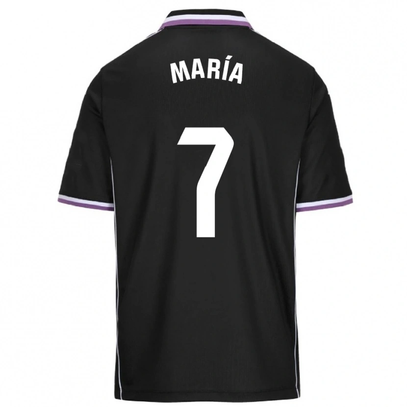 Danxen Niño Camiseta María González Bombín #7 Morado Negro 2ª Equipación 2025/26 La Camisa