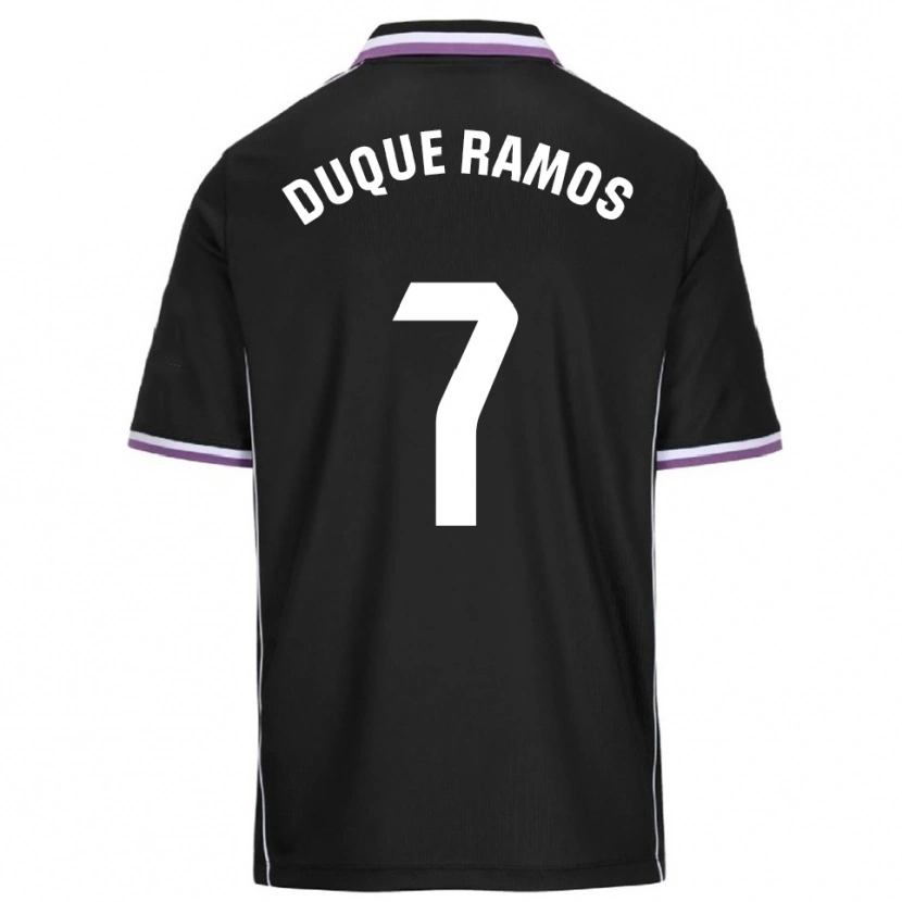 Danxen Niño Camiseta Carmen Duque Ramos #7 Morado Negro 2ª Equipación 2025/26 La Camisa