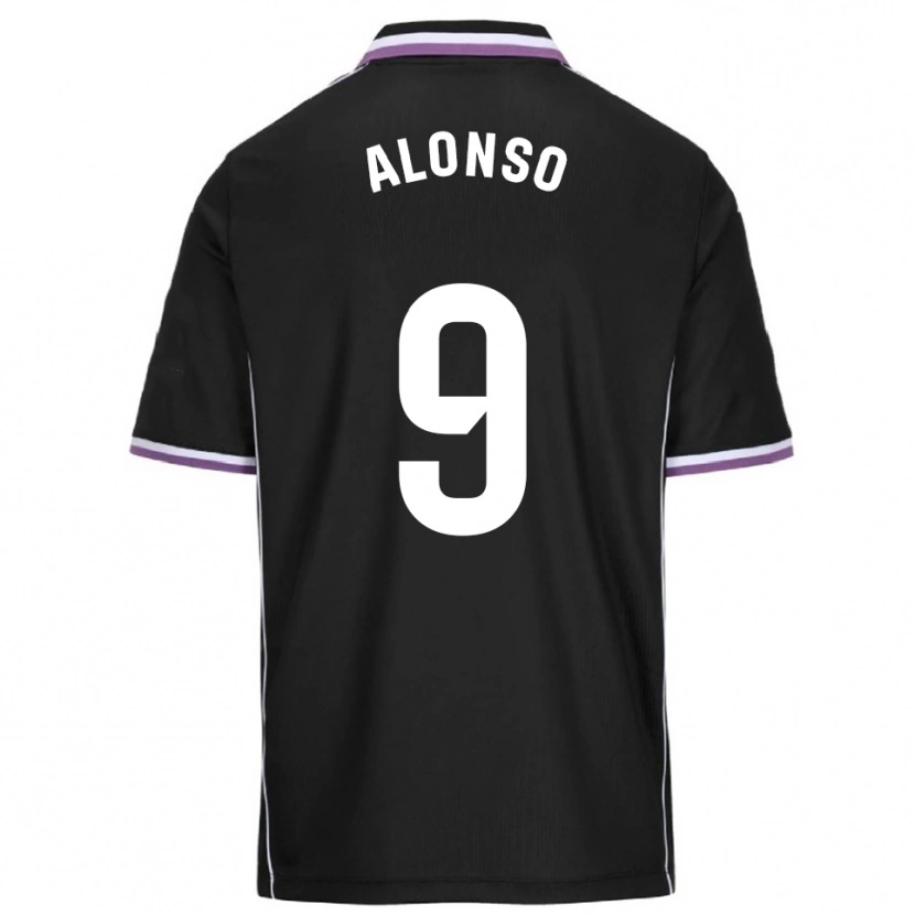 Danxen Niño Camiseta María Alonso Hidalgo #9 Morado Negro 2ª Equipación 2025/26 La Camisa