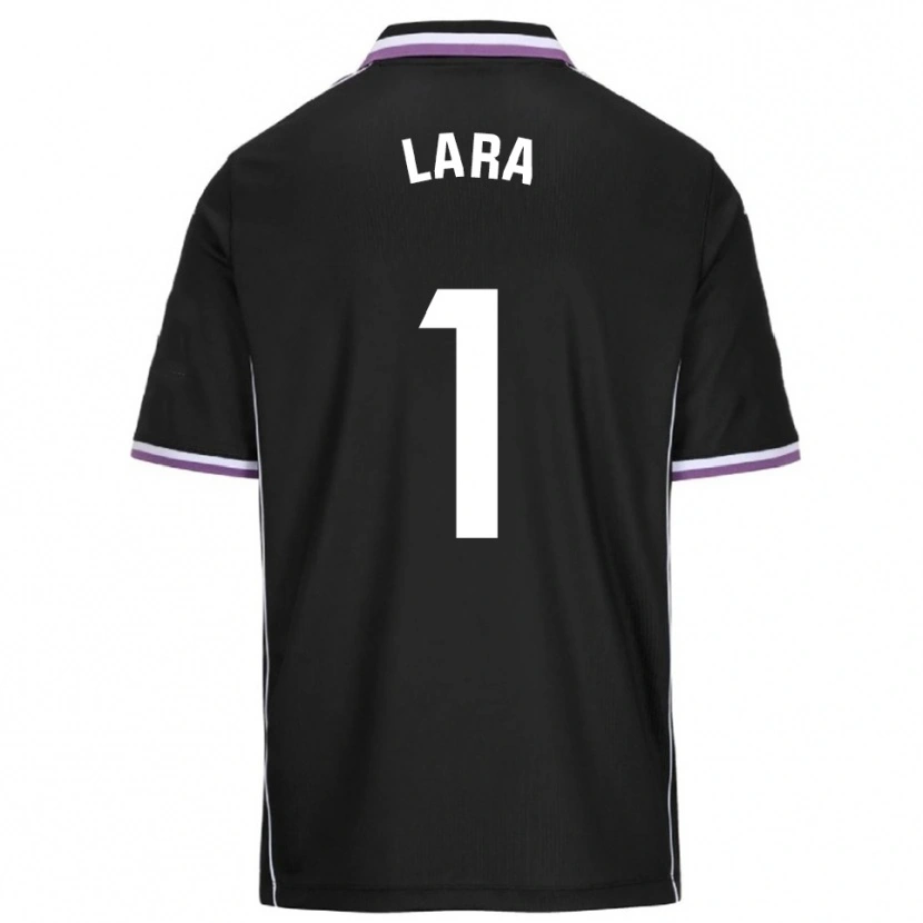 Danxen Niño Camiseta Lara Lara De Las Heras Coello #1 Morado Negro 2ª Equipación 2025/26 La Camisa