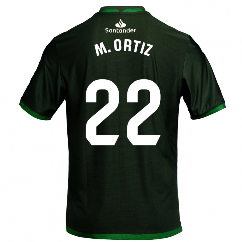 Danxen Niño Camiseta María Ortiz Heras #22 Verde Oscuro 2ª Equipación 2025/26 La Camisa