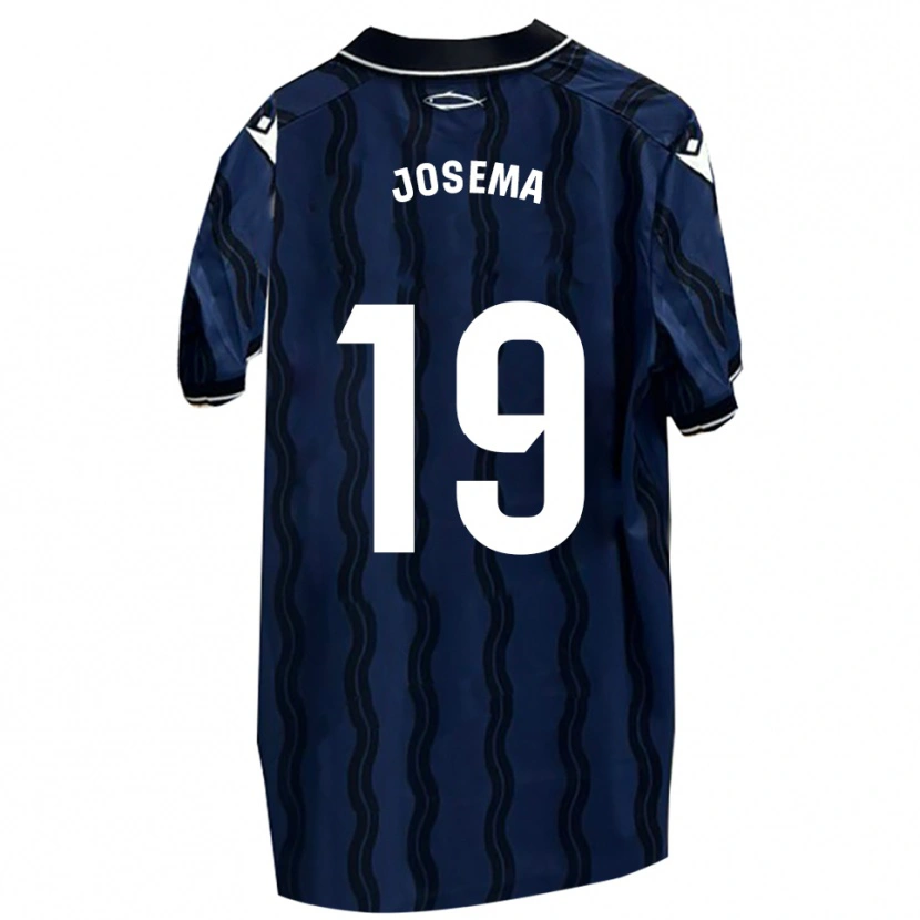 Danxen Niño Camiseta Josema #19 Azul Oscuro Negro 2ª Equipación 2025/26 La Camisa