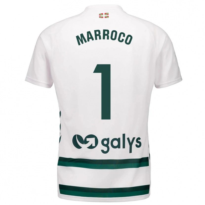 Danxen Niño Camiseta Marc Marroco #1 Blanco Verde 2ª Equipación 2025/26 La Camisa