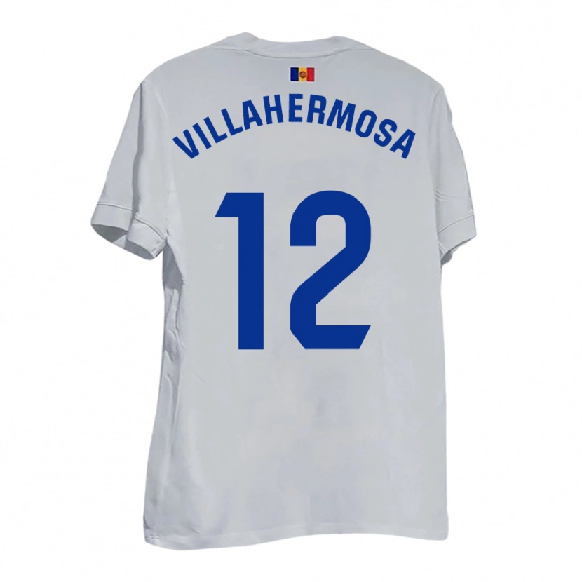 Danxen Niño Camiseta Dani Villahermosa #12 Blanco Amarillo Azul 2ª Equipación 2025/26 La Camisa
