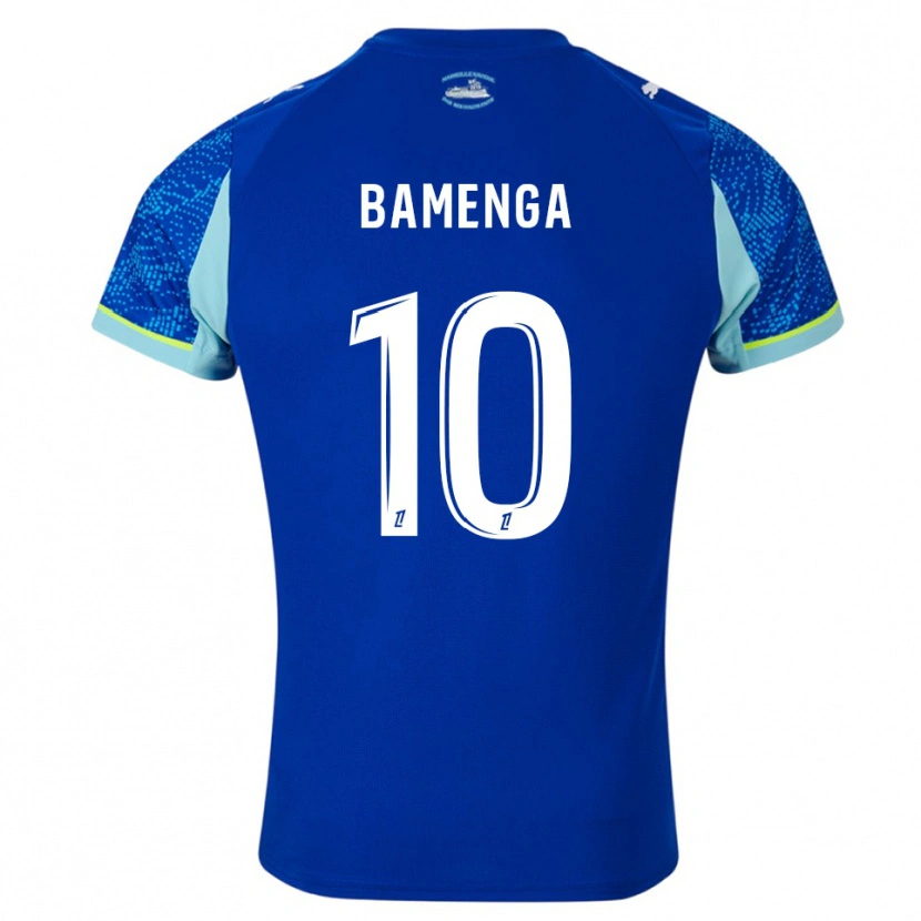 Danxen Niño Camiseta Naomie Bamenga #10 Celeste Blanco Equipación Tercera 2025/26 La Camisa