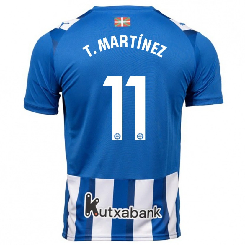 Danxen Hombre Camiseta Toni Martínez #11 Azul Blanco 1ª Equipación 2025/26 La Camisa