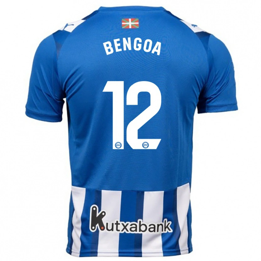 Danxen Hombre Camiseta Nerea Bengoa #12 Azul Blanco 1ª Equipación 2025/26 La Camisa