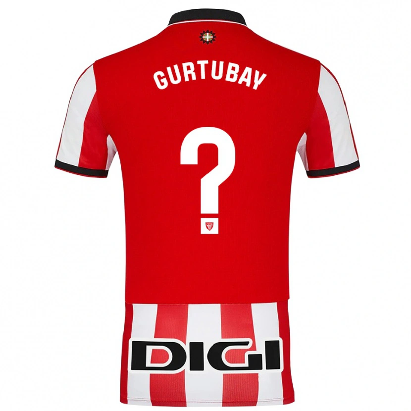 Danxen Hombre Camiseta Elene Gurtubay Loyo #0 Rojo Blanco 1ª Equipación 2025/26 La Camisa