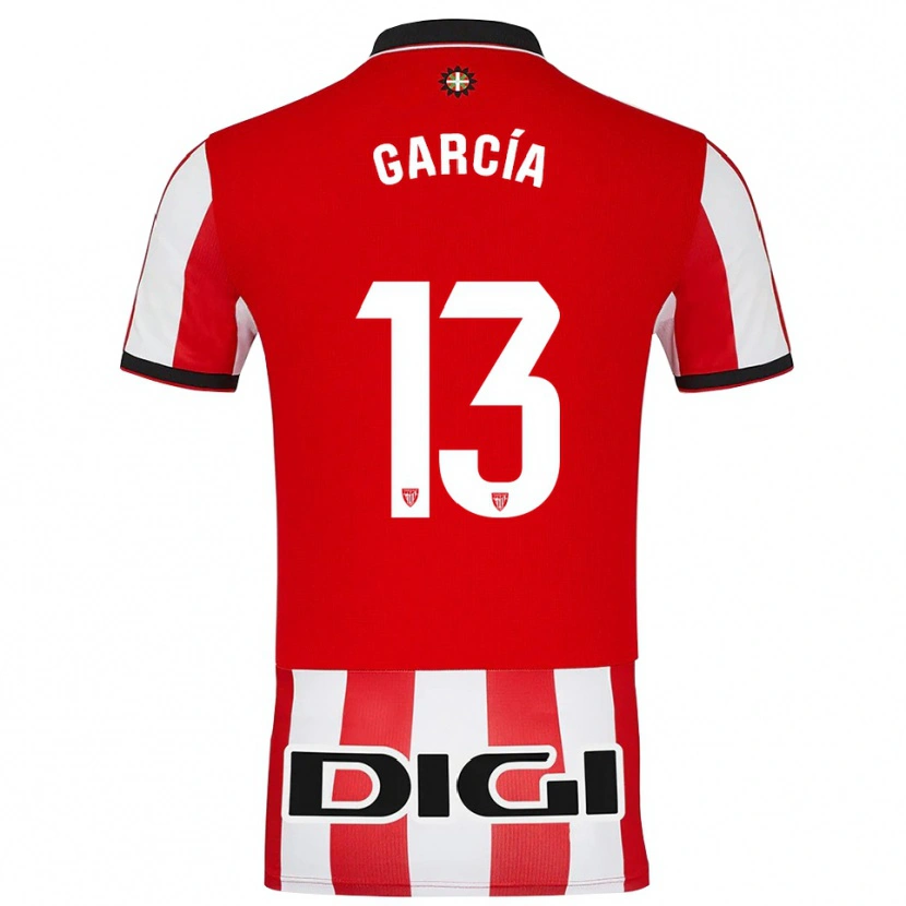 Danxen Hombre Camiseta Simón García #13 Rojo Blanco 1ª Equipación 2025/26 La Camisa