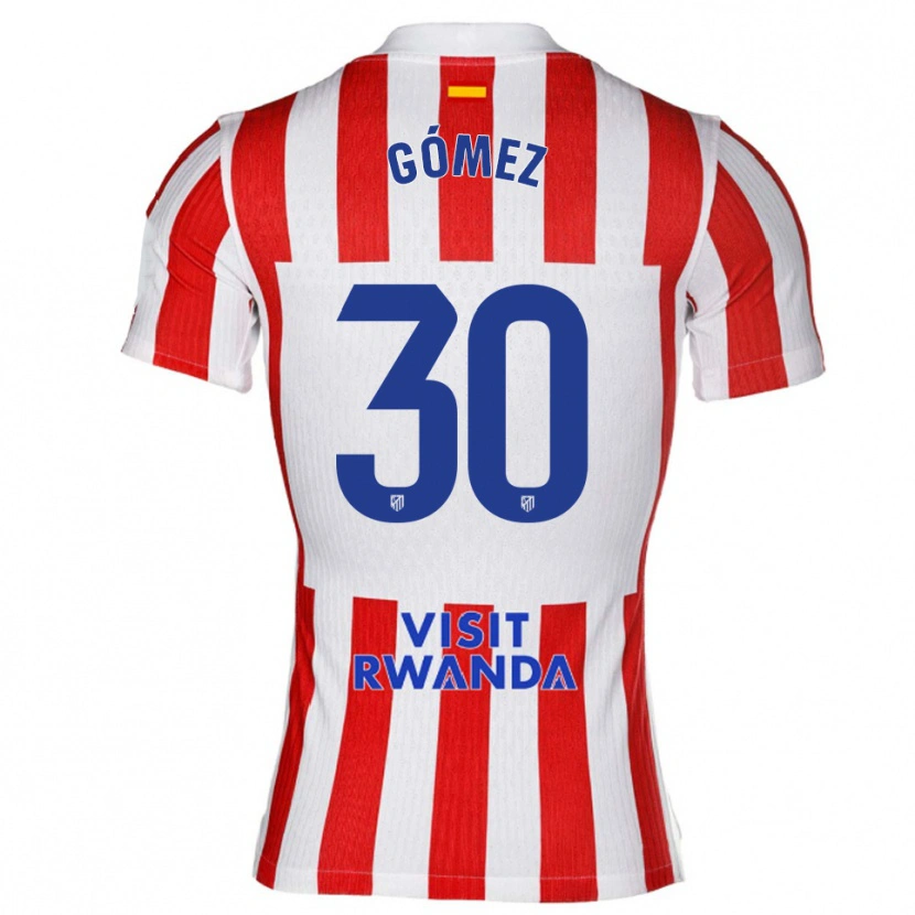 Danxen Hombre Camiseta Rubén Gómez #30 Rojo Blanco 1ª Equipación 2025/26 La Camisa
