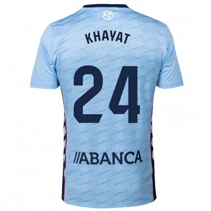 Danxen Hombre Camiseta Anthony Khayat #24 Celeste Rojo 1ª Equipación 2025/26 La Camisa