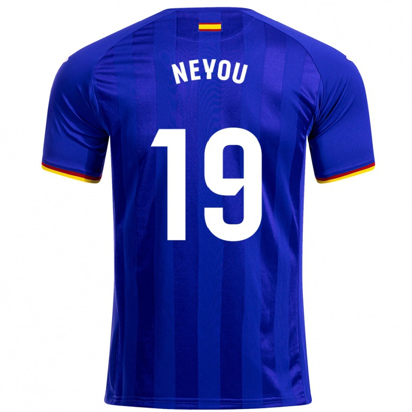 Danxen Hombre Camiseta Yvan Neyou #19 Azul Rojo Amarillo 1ª Equipación 2025/26 La Camisa