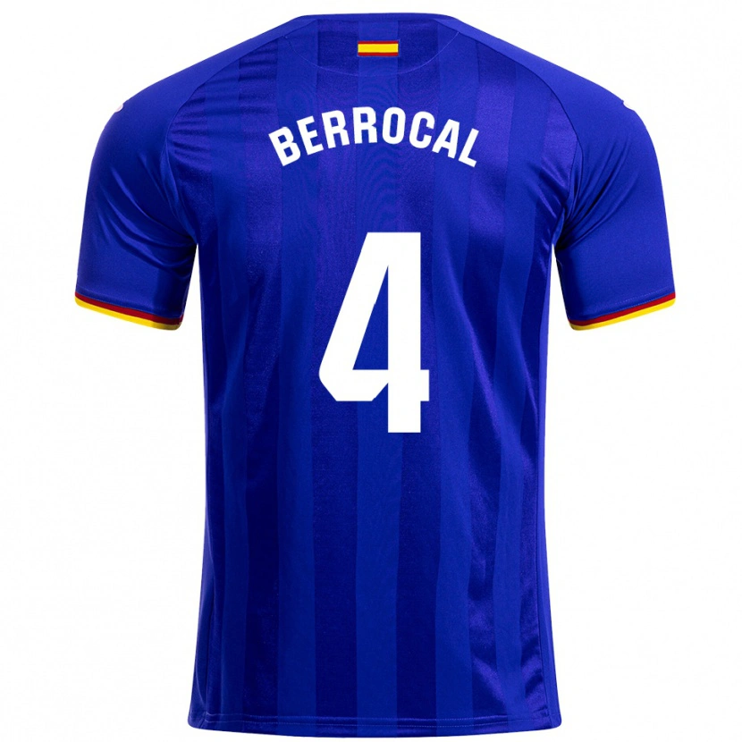 Danxen Hombre Camiseta Juan Berrocal #4 Azul Rojo Amarillo 1ª Equipación 2025/26 La Camisa