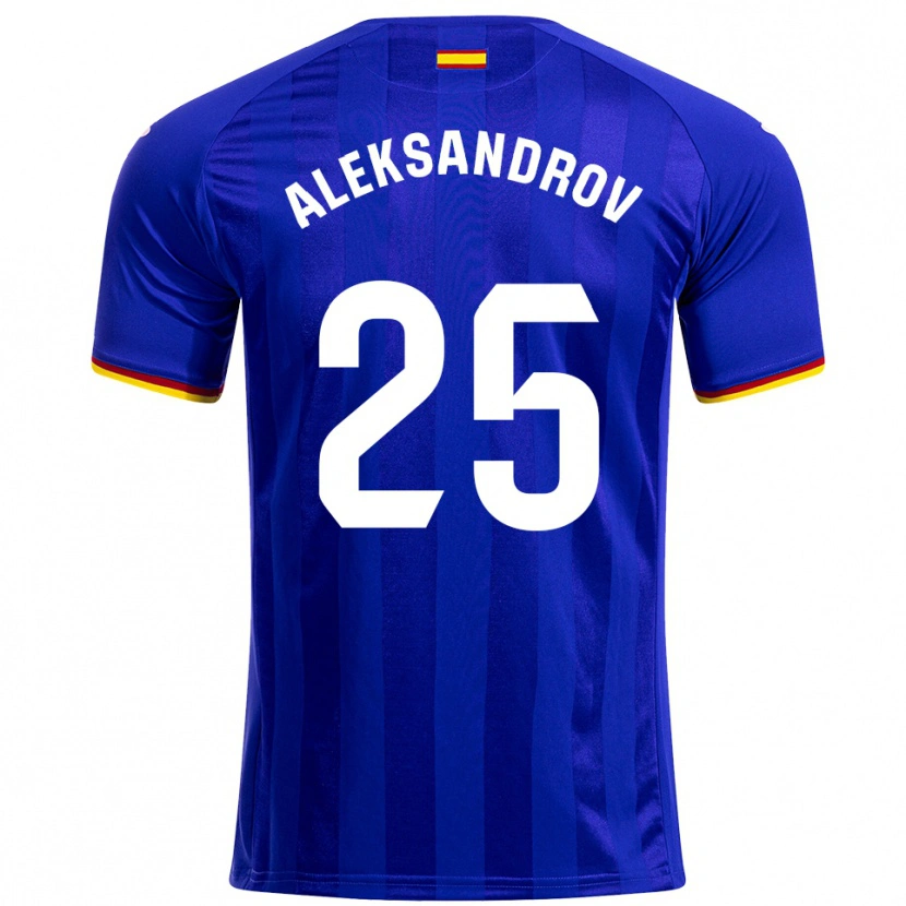 Danxen Hombre Camiseta Mykyta Aleksandrov #25 Azul Rojo Amarillo 1ª Equipación 2025/26 La Camisa