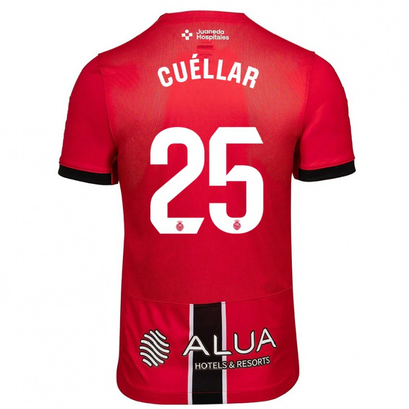 Danxen Hombre Camiseta Iván Cuéllar #25 Rojo Negro 1ª Equipación 2025/26 La Camisa