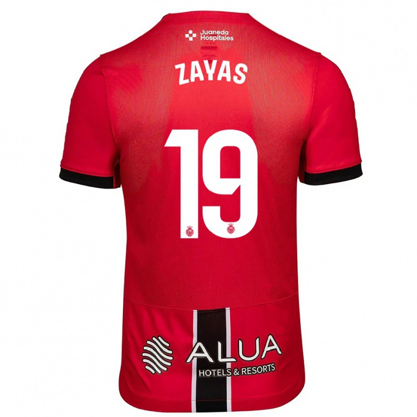 Danxen Hombre Camiseta Yosmel Zayas #19 Rojo Negro 1ª Equipación 2025/26 La Camisa
