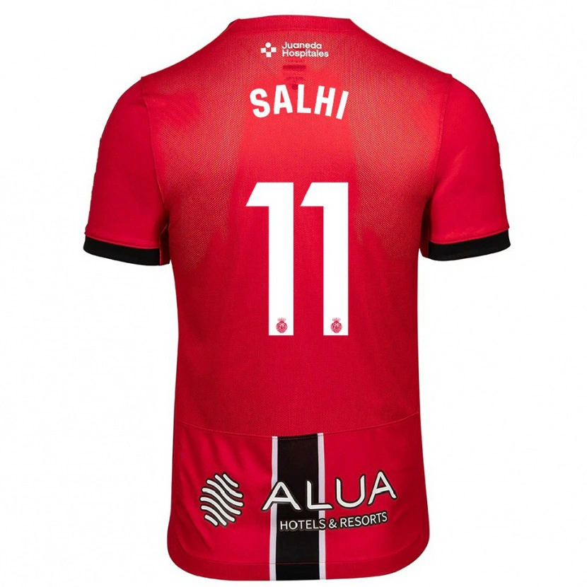 Danxen Hombre Camiseta Iliesse Salhi #11 Rojo Negro 1ª Equipación 2025/26 La Camisa