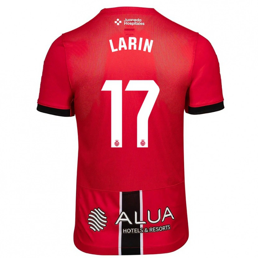 Danxen Hombre Camiseta Cyle Larin #17 Rojo Negro 1ª Equipación 2025/26 La Camisa