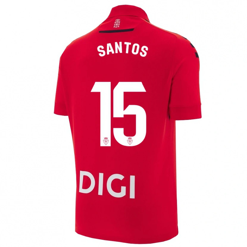 Danxen Hombre Camiseta Unai Santos #15 Rojo Negro 1ª Equipación 2025/26 La Camisa