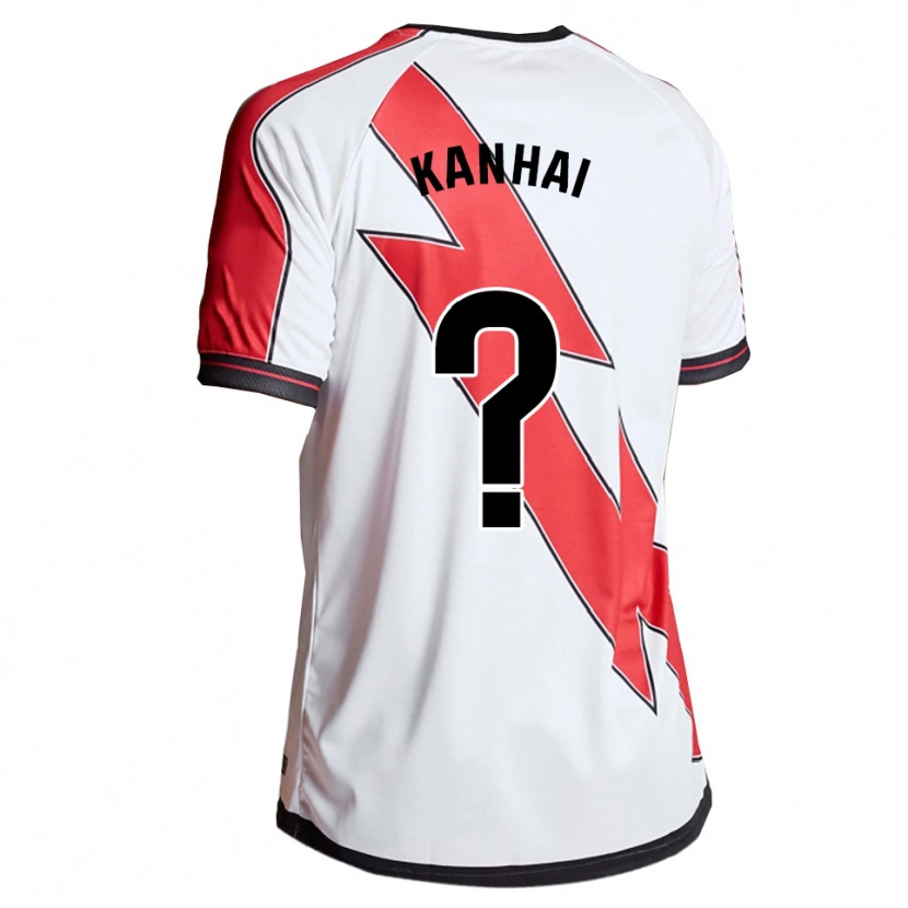 Danxen Hombre Camiseta Niroel Kanhai #0 Blanco Rojo 1ª Equipación 2025/26 La Camisa