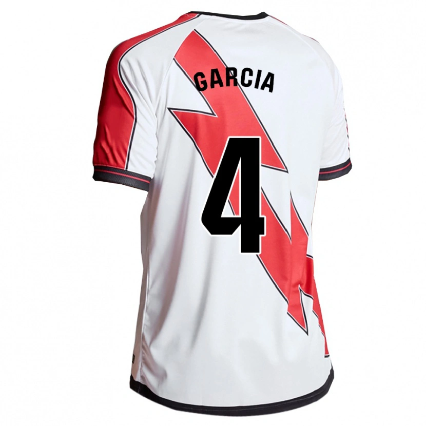 Danxen Hombre Camiseta Pilar García #4 Blanco Rojo 1ª Equipación 2025/26 La Camisa