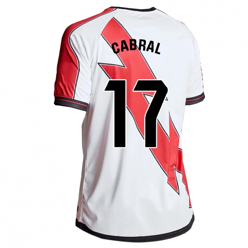 Danxen Hombre Camiseta Millene Cabral #17 Blanco Rojo 1ª Equipación 2025/26 La Camisa