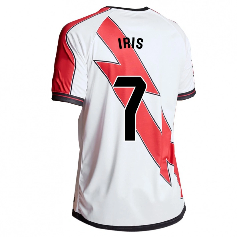 Danxen Hombre Camiseta Iris Ponciano Del Río #7 Blanco Rojo 1ª Equipación 2025/26 La Camisa
