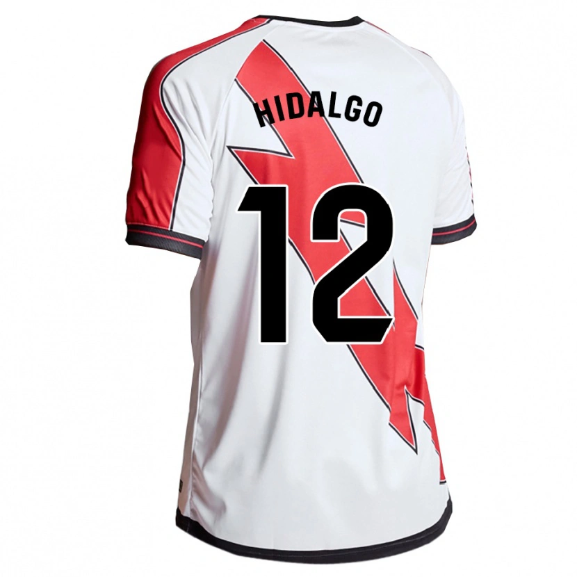 Danxen Hombre Camiseta Patri Hidalgo #12 Blanco Rojo 1ª Equipación 2025/26 La Camisa