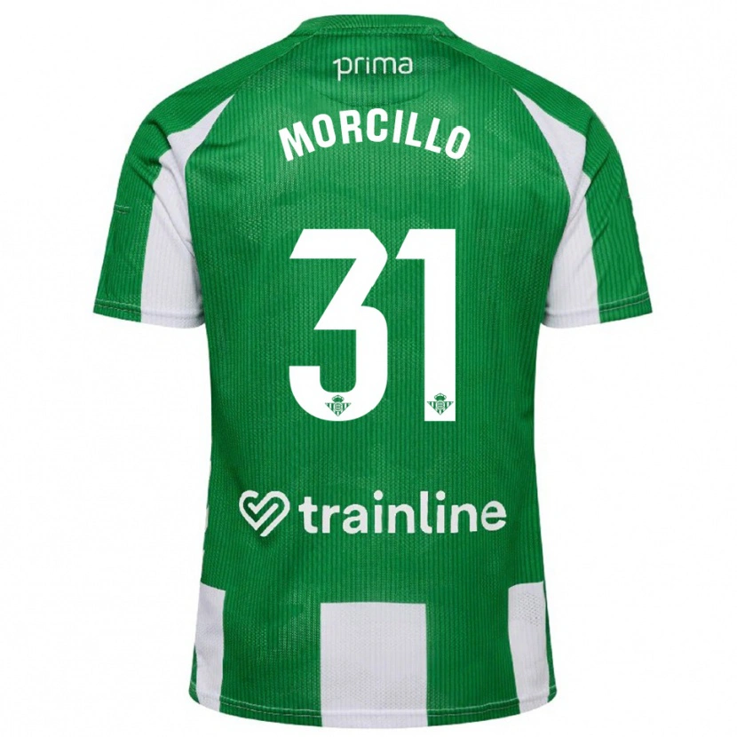 Danxen Hombre Camiseta Ana Morcillo #31 Verde Blanco 1ª Equipación 2025/26 La Camisa