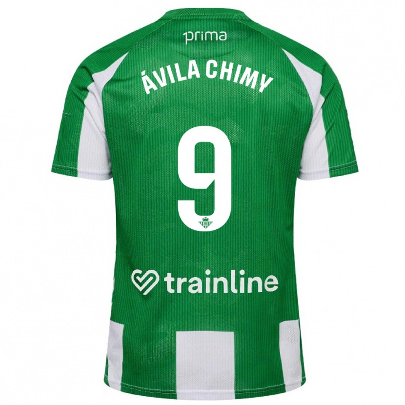 Danxen Hombre Camiseta Chimy Ávila #9 Verde Blanco 1ª Equipación 2025/26 La Camisa