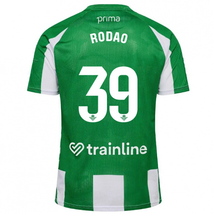 Danxen Hombre Camiseta Alba Rodao #39 Verde Blanco 1ª Equipación 2025/26 La Camisa
