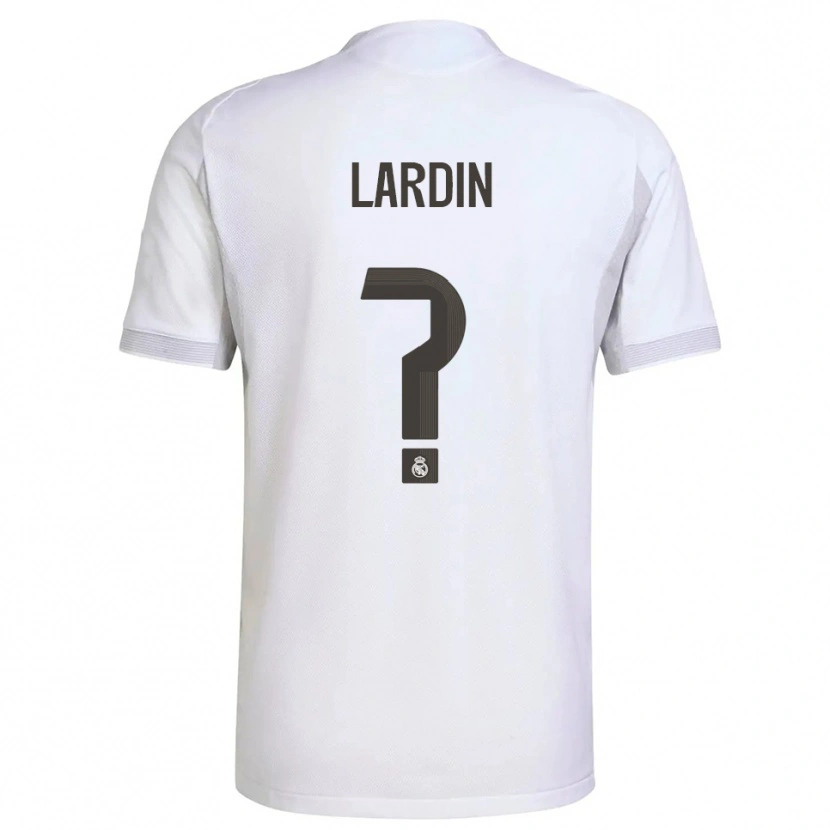 Danxen Hombre Camiseta Carlos Lardin #0 Blanco Amarillo 1ª Equipación 2025/26 La Camisa