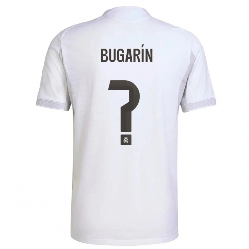 Danxen Hombre Camiseta Bryan Bugarín #0 Blanco Amarillo 1ª Equipación 2025/26 La Camisa