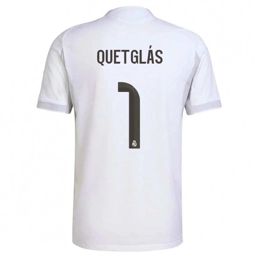 Danxen Hombre Camiseta Ferran Quetglás #1 Blanco Amarillo 1ª Equipación 2025/26 La Camisa