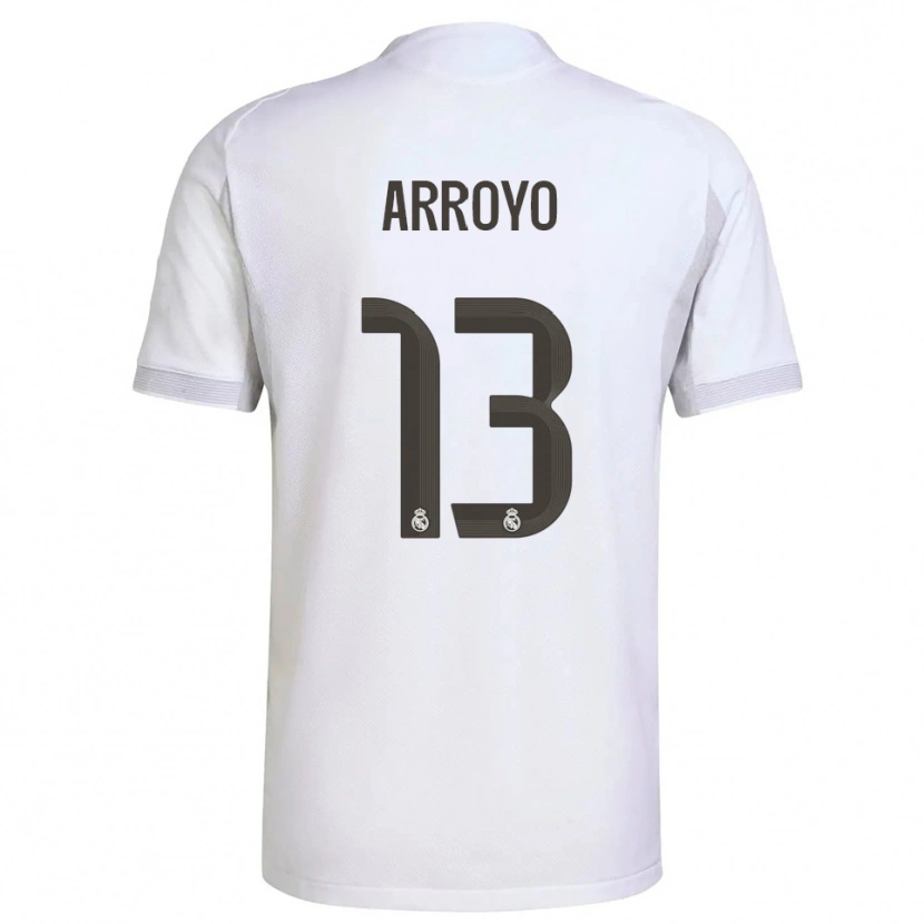 Danxen Hombre Camiseta Diego Arroyo #13 Blanco Amarillo 1ª Equipación 2025/26 La Camisa