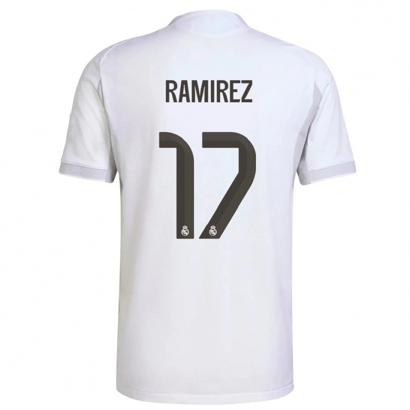 Danxen Hombre Camiseta Darío Ramírez #17 Blanco Amarillo 1ª Equipación 2025/26 La Camisa