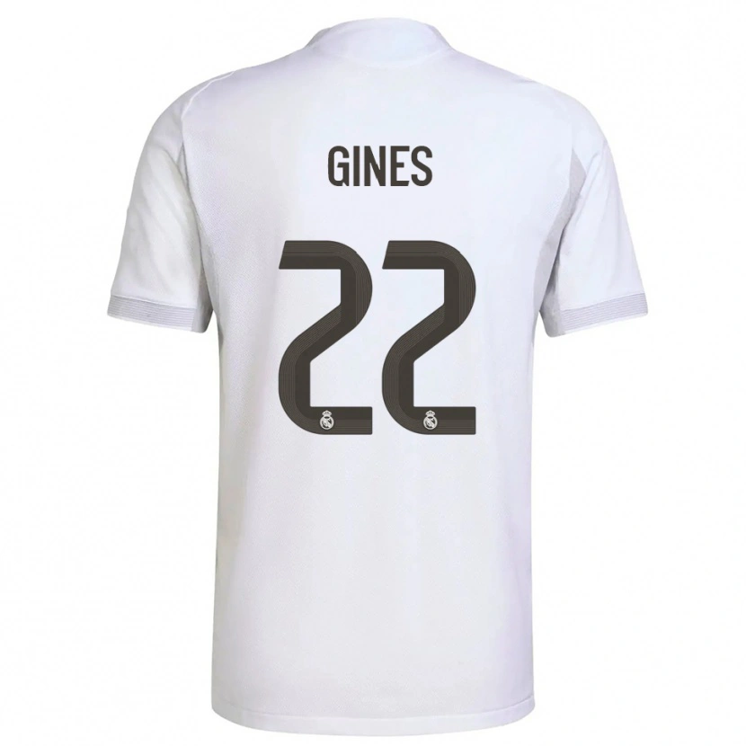 Danxen Hombre Camiseta Álvaro Ginés #22 Blanco Amarillo 1ª Equipación 2025/26 La Camisa