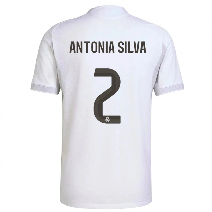 Danxen Hombre Camiseta Antônia Silva #2 Blanco Amarillo 1ª Equipación 2025/26 La Camisa