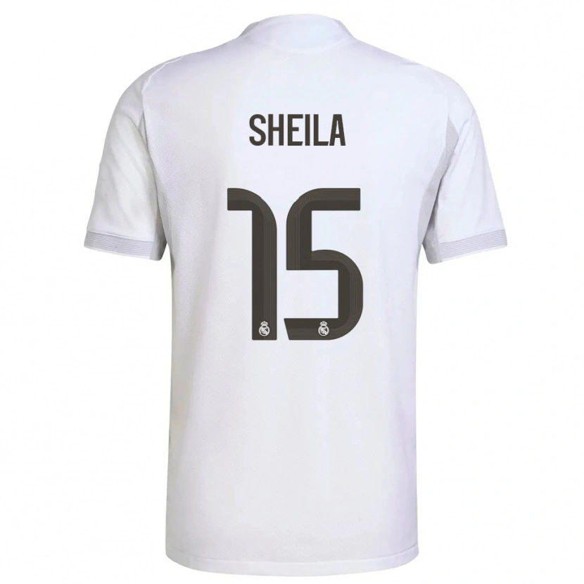 Danxen Hombre Camiseta Sheila García #15 Blanco Amarillo 1ª Equipación 2025/26 La Camisa