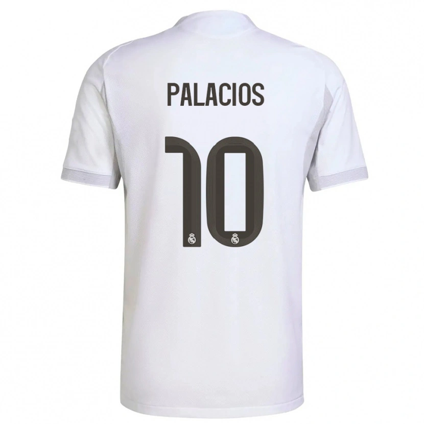 Danxen Hombre Camiseta César Palacios #10 Blanco Amarillo 1ª Equipación 2025/26 La Camisa