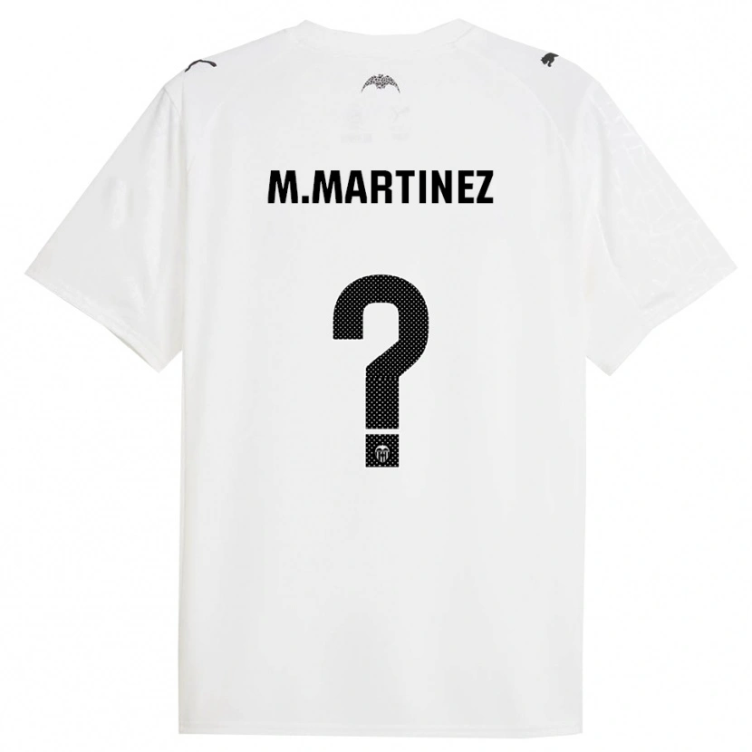 Danxen Hombre Camiseta Marc Martinez #0 Blanco Negro 1ª Equipación 2025/26 La Camisa