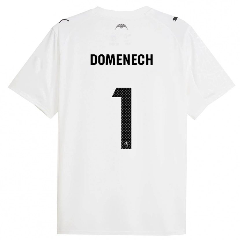 Danxen Hombre Camiseta Jaume Domenech #1 Blanco Negro 1ª Equipación 2025/26 La Camisa