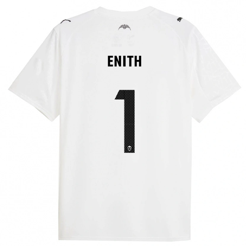 Danxen Hombre Camiseta Enith #1 Blanco Negro 1ª Equipación 2025/26 La Camisa