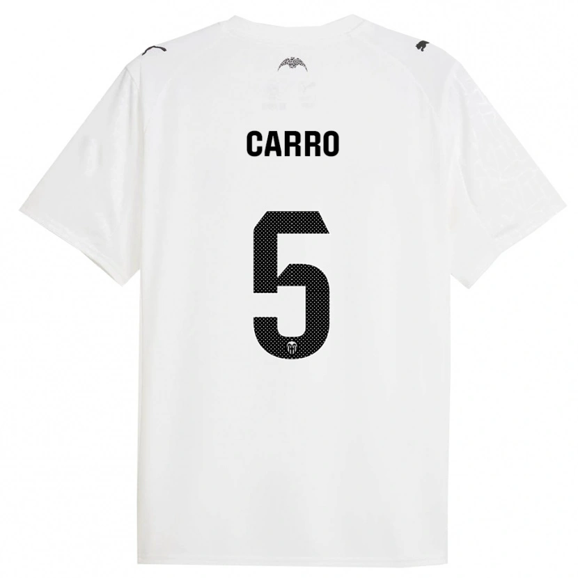 Danxen Hombre Camiseta Marta Carro #5 Blanco Negro 1ª Equipación 2025/26 La Camisa
