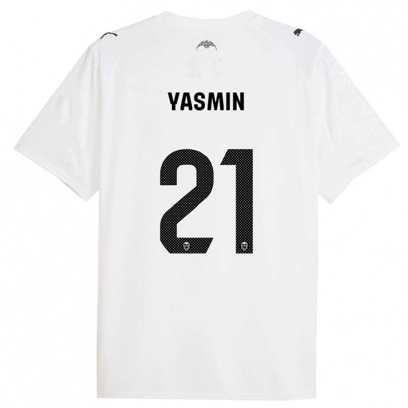 Danxen Hombre Camiseta Yasmin Katie Mrabet Slack #21 Blanco Negro 1ª Equipación 2025/26 La Camisa