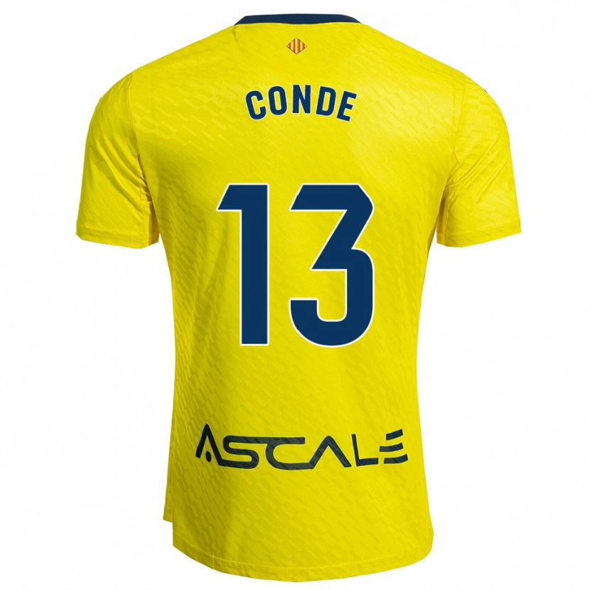 Danxen Hombre Camiseta Diego Conde #13 Amarillo Marino 1ª Equipación 2025/26 La Camisa
